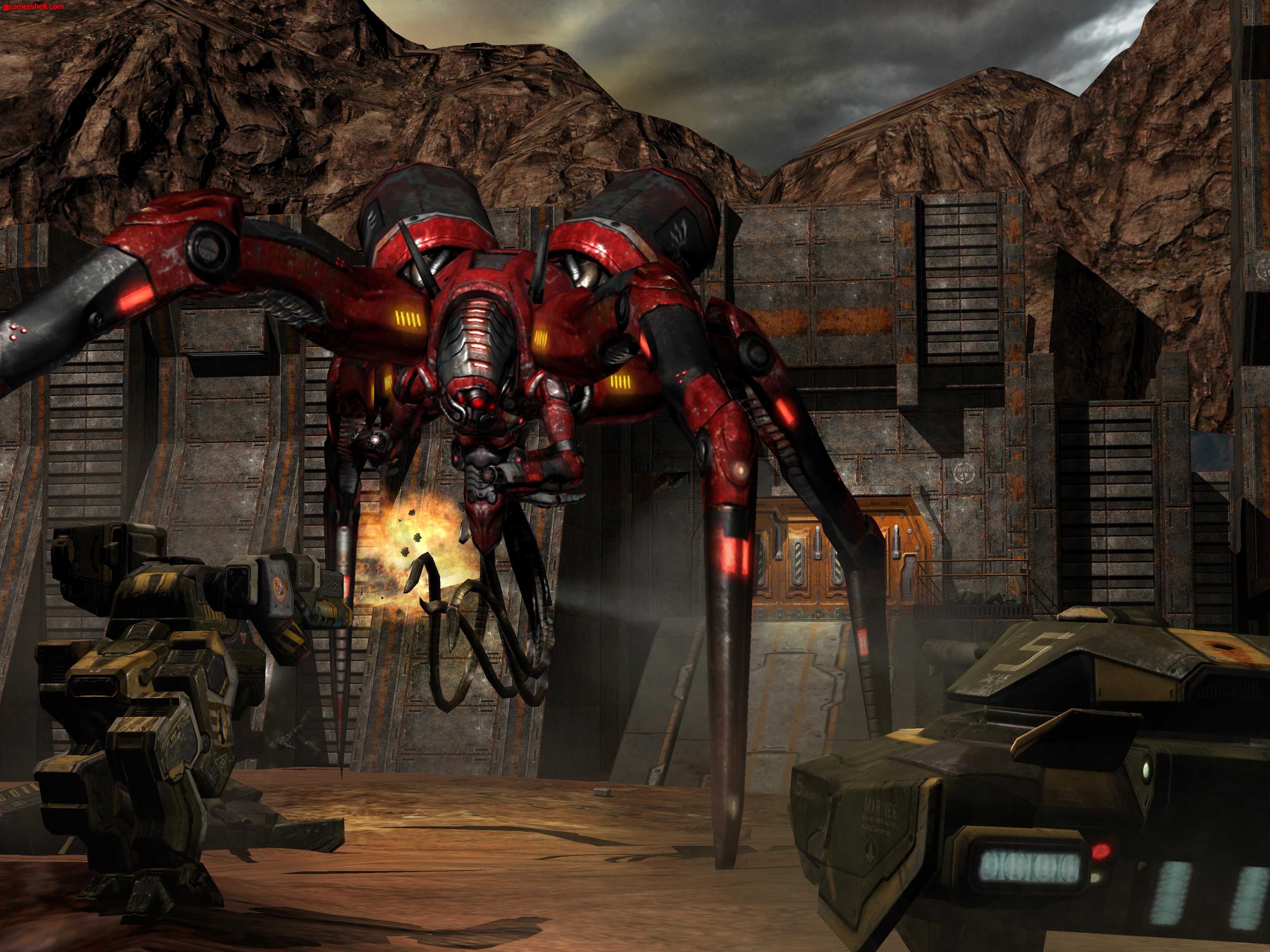 Игра iv. Игра квейк 4. Quake 4 шагоход. Quake 4 юниты. Quake серия игр 6.